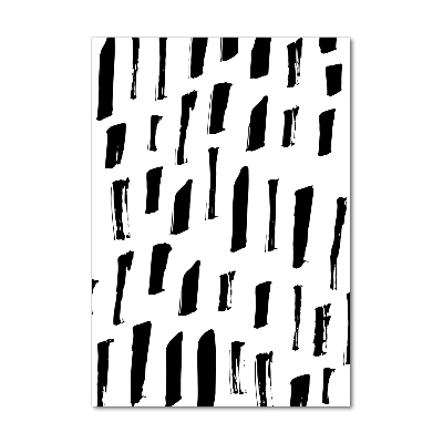 Bild auf Acrylglas vertikal Schwarze und weiße Flecken