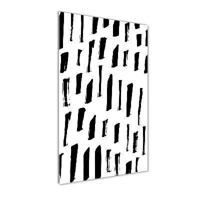 Bild auf Acrylglas vertikal Schwarze und weiße Flecken