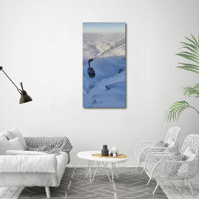 Modernes Acrylbild vertikal Achterbahn