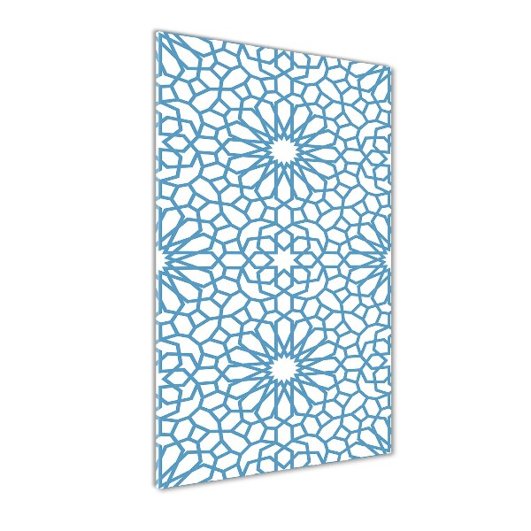 Modernes Acrylbild vertikal Orientalisches Muster