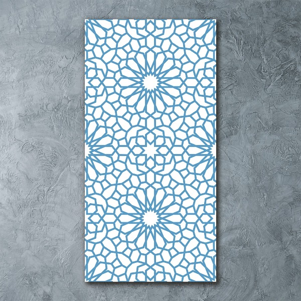 Modernes Acrylbild vertikal Orientalisches Muster