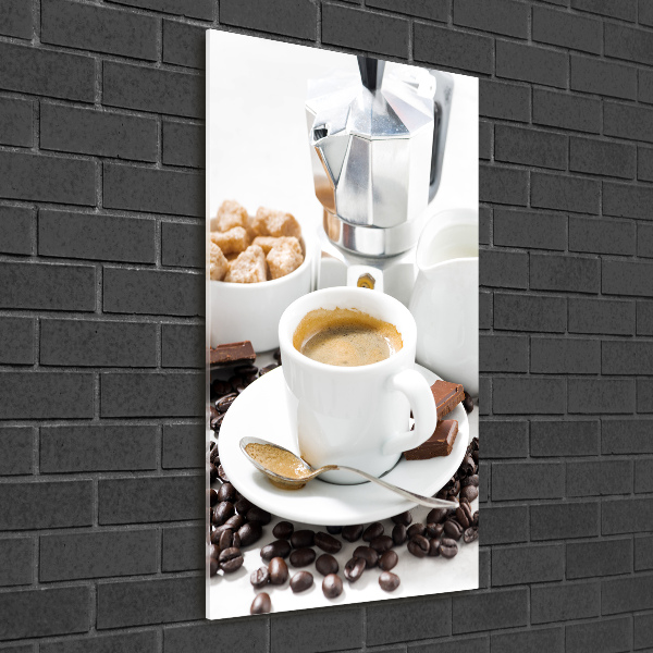 Plexiglasbilder vertikal Eine Tasse Kaffee