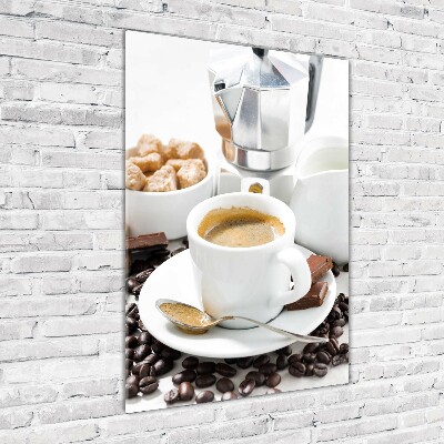Plexiglasbilder vertikal Eine Tasse Kaffee