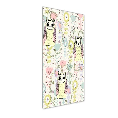 Bild auf Acrylglas vertikal Eulen