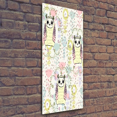 Bild auf Acrylglas vertikal Eulen