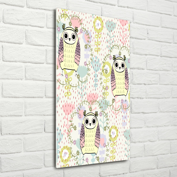 Bild auf Acrylglas vertikal Eulen