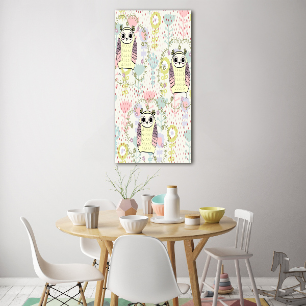 Bild auf Acrylglas vertikal Eulen