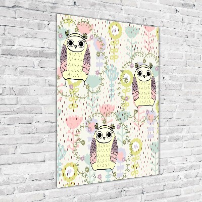 Bild auf Acrylglas vertikal Eulen