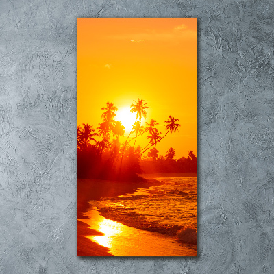 Plexiglasbilder vertikal Tropischer Strand