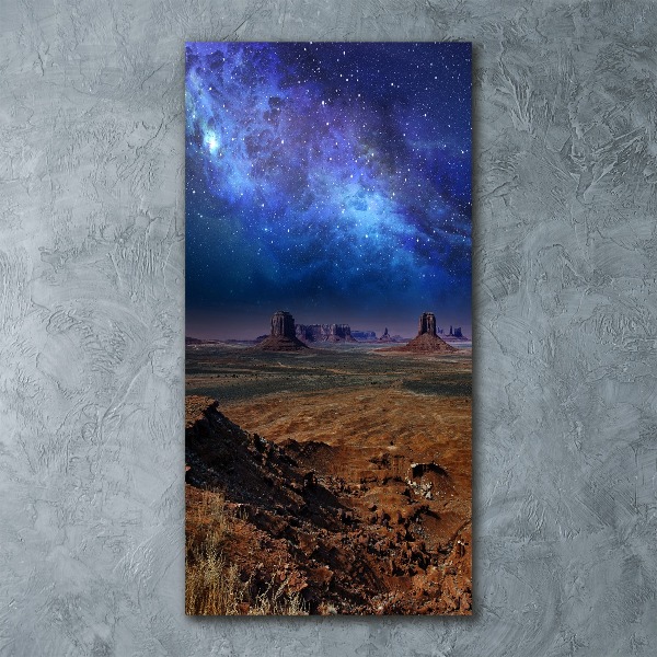 Modernes Acrylbild vertikal Sternenhimmel