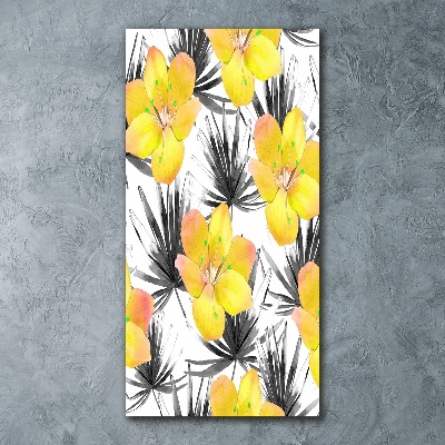 Plexiglasbilder vertikal Tropische Blumen