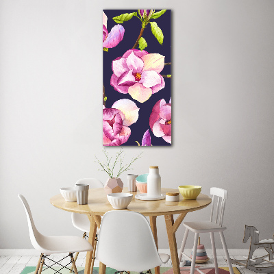 Bild auf Acrylglas vertikal Magnolie
