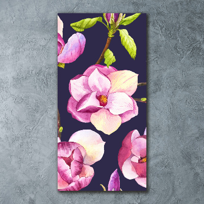 Bild auf Acrylglas vertikal Magnolie