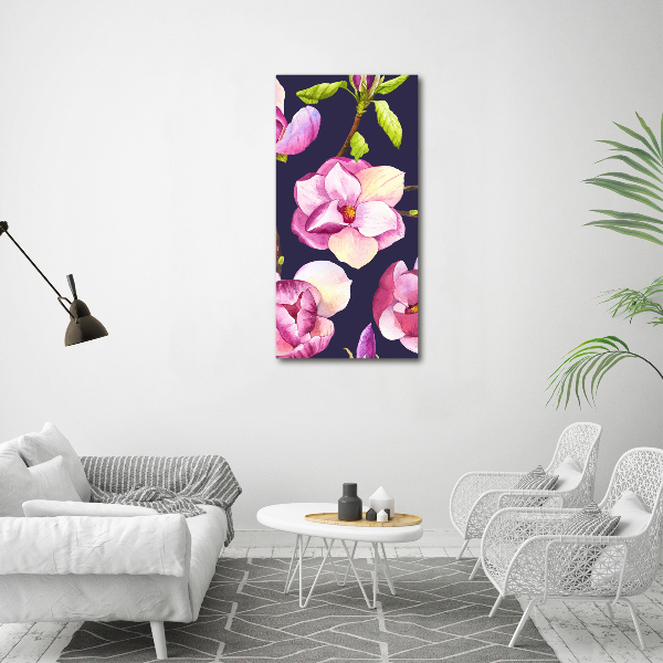 Bild auf Acrylglas vertikal Magnolie