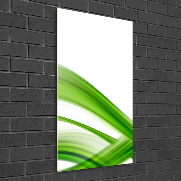 Acrylbild vertikal Abstrakte Welle