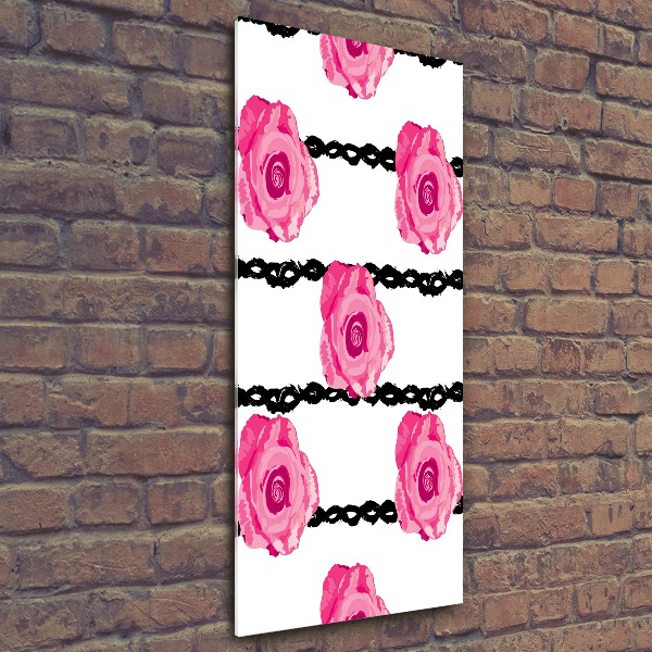 Plexiglasbilder vertikal Rosen