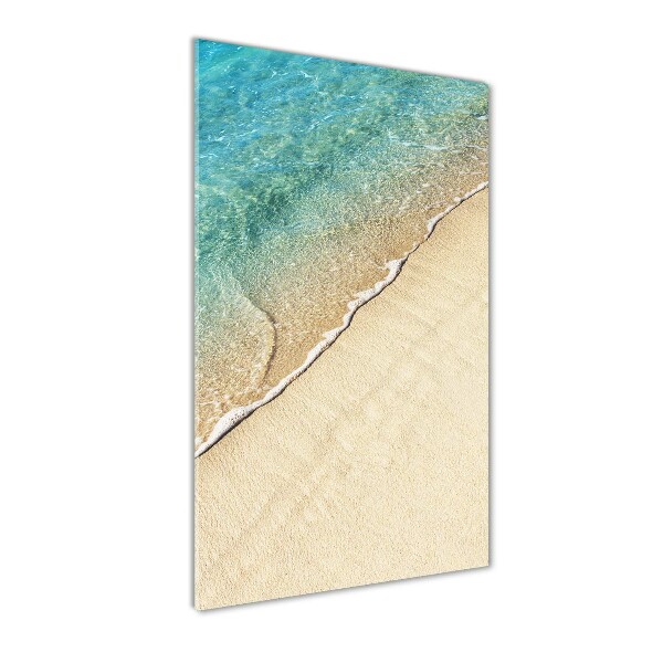 Modernes Acrylbild vertikal Meereswelle