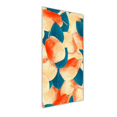 Acrylbild vertikal Birnen