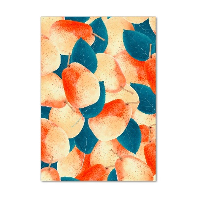 Acrylbild vertikal Birnen