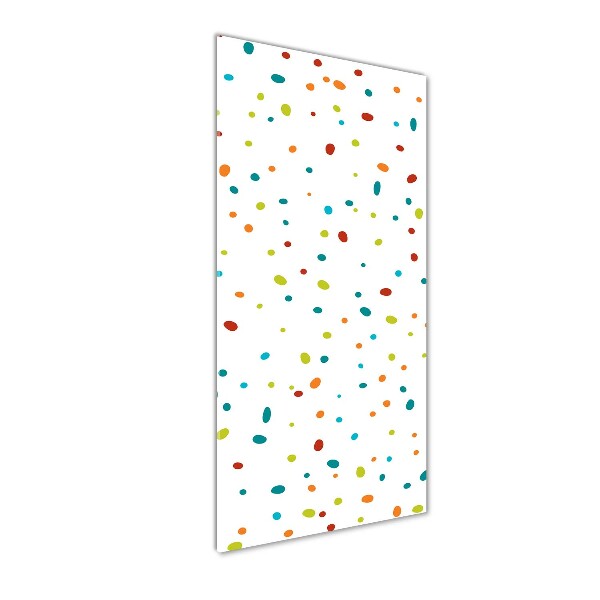 Acrylbild vertikal Bunte Punkte