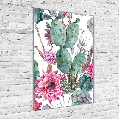 Bild auf Acrylglas vertikal Kakteen