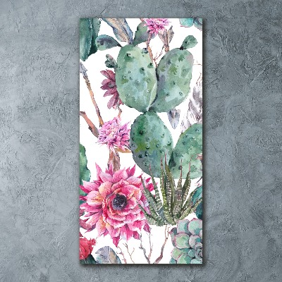 Bild auf Acrylglas vertikal Kakteen