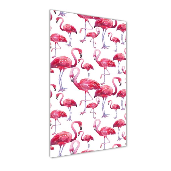 Plexiglasbilder vertikal Flamingos