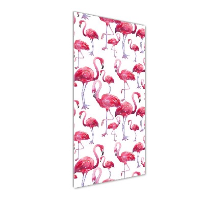 Plexiglasbilder vertikal Flamingos