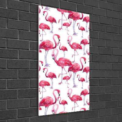 Plexiglasbilder vertikal Flamingos