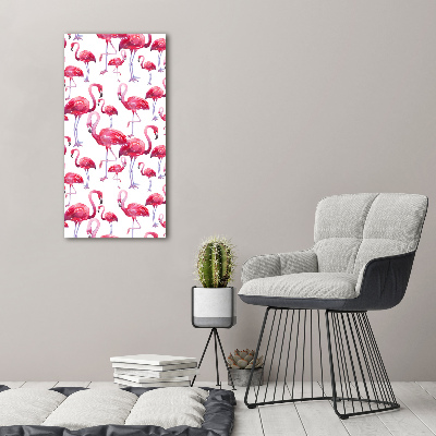 Plexiglasbilder vertikal Flamingos