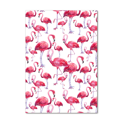Plexiglasbilder vertikal Flamingos