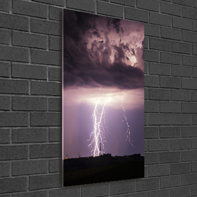 Plexiglasbilder vertikal Gewitter