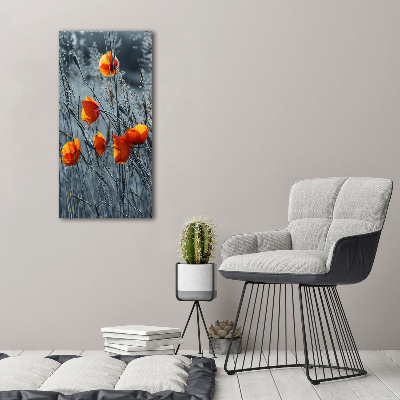 Bild auf Acrylglas vertikal Wildmohn