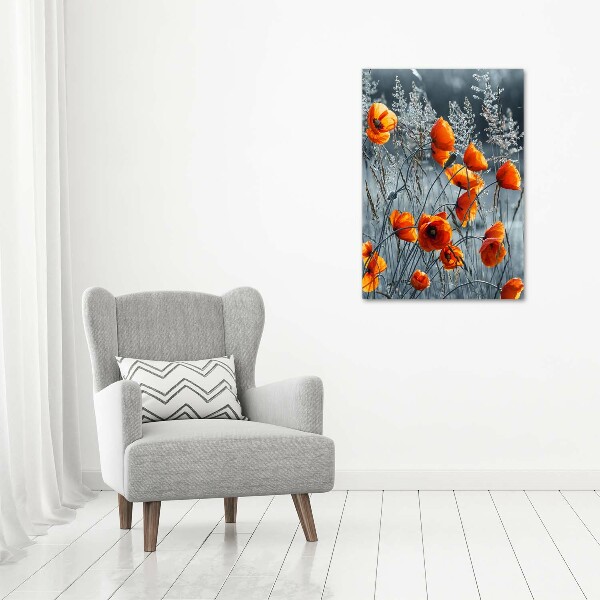 Bild auf Acrylglas vertikal Wildmohn