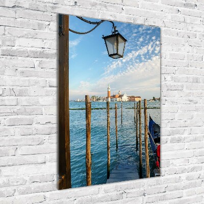 Modernes Acrylbild vertikal Venedig, Italien