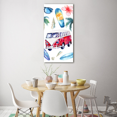 Bild auf Acrylglas vertikal Surfer-Set