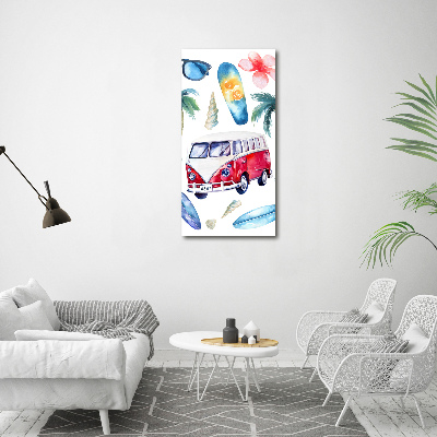 Bild auf Acrylglas vertikal Surfer-Set