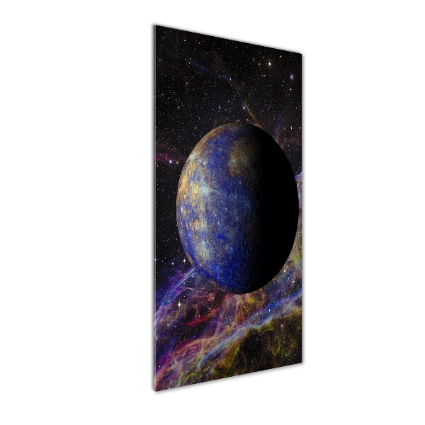 Acrylbild vertikal Quecksilber