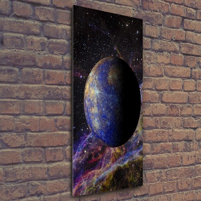 Acrylbild vertikal Quecksilber