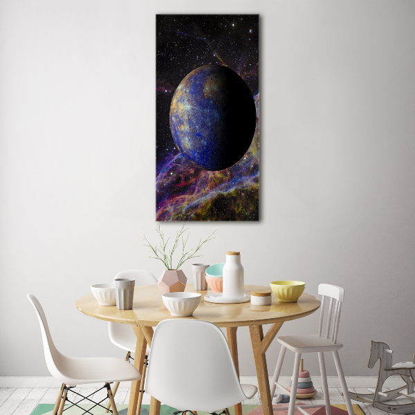 Acrylbild vertikal Quecksilber