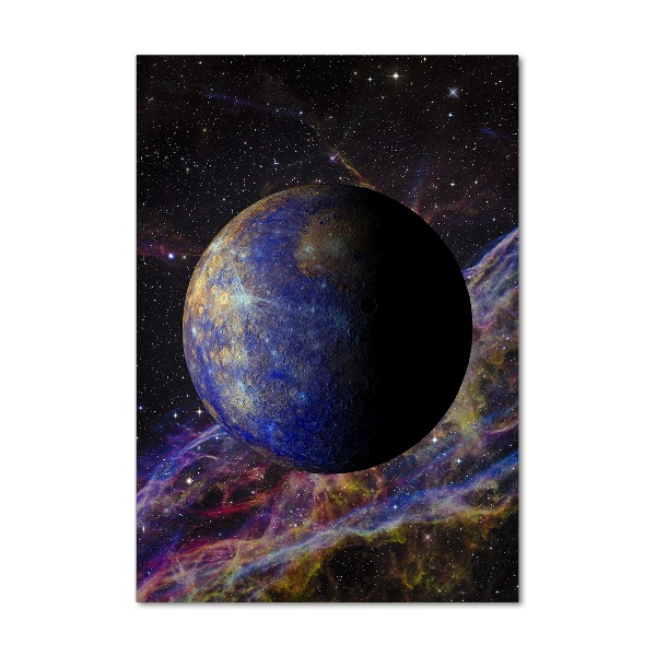 Acrylbild vertikal Quecksilber