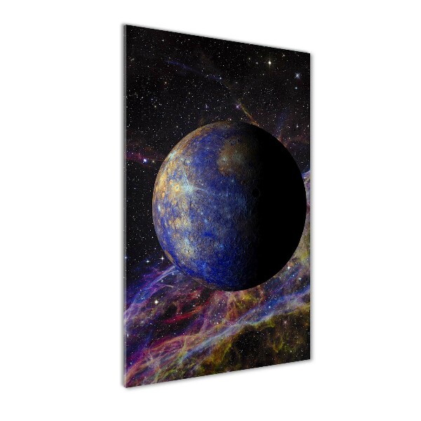 Acrylbild vertikal Quecksilber