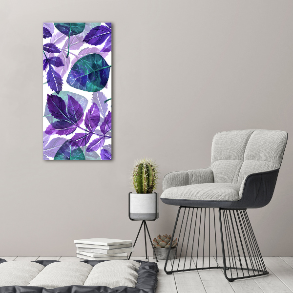 Bild auf Acrylglas vertikal Blätter
