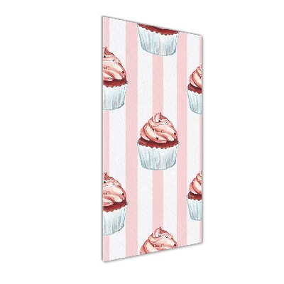 Modernes Acrylbild vertikal Cupcakes