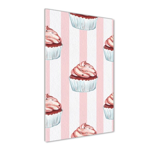 Modernes Acrylbild vertikal Cupcakes