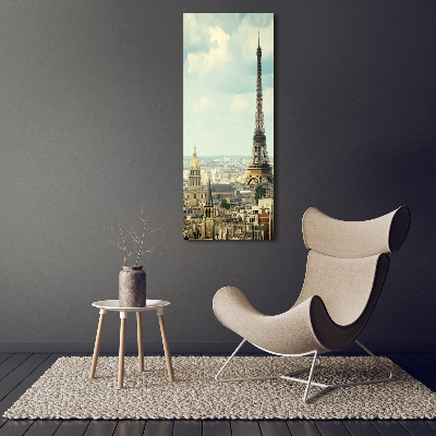 Acrylbild vertikal Eiffelturm Paris
