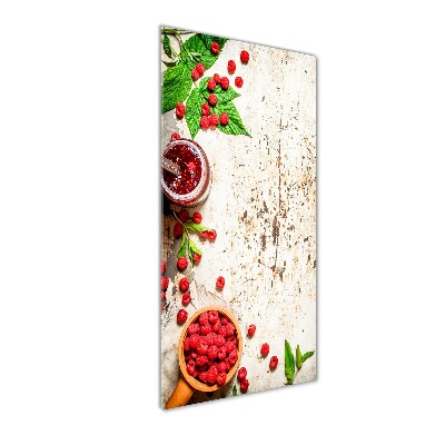 Acrylbild vertikal Himbeermarmelade