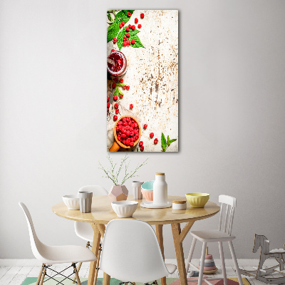 Acrylbild vertikal Himbeermarmelade