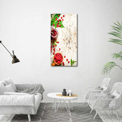 Acrylbild vertikal Himbeermarmelade