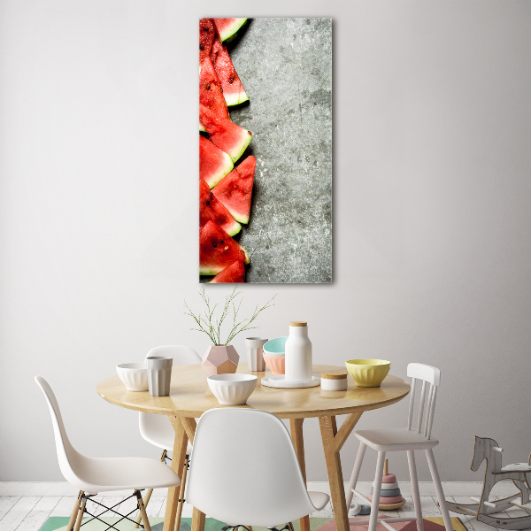 Bild auf Acrylglas vertikal Wassermelone